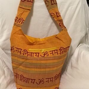 100% Cotton Bohemian Hippie Crossbody Shoulder Bag Sling Slouch Hobo Handbag